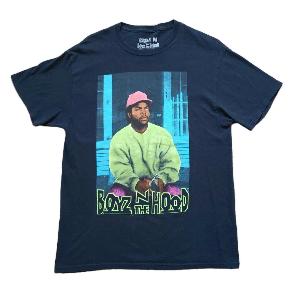 Ice Cube Boyz N The Hood 40oz Size Medium Mens Black Ripple Junction T-Shirt